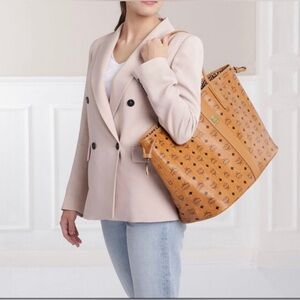 Authentic MCM Liz Reversible Visetos Tote Bag